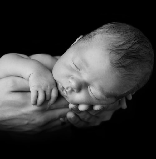 Dad and newborn angel